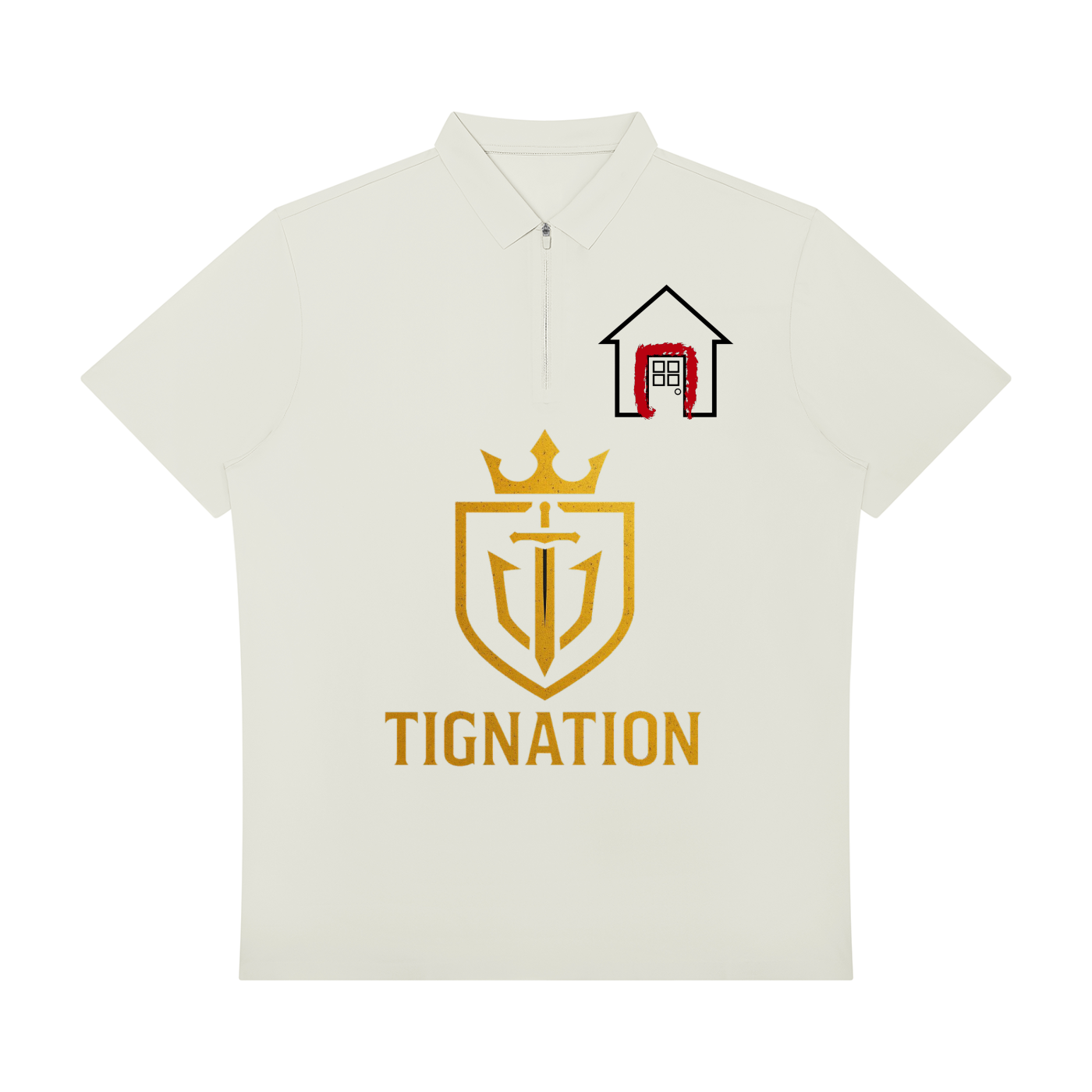 "T.I.G." Men's Quarter-Zip Performance Polo Shirt