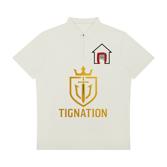 "T.I.G." Men's Quarter-Zip Performance Polo Shirt