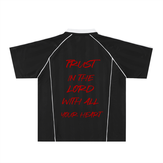"T.I.G." Shadow Stripe Collared Soccer Jersey
