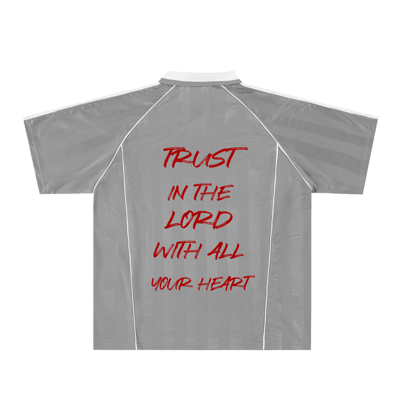 "T.I.G." Shadow Stripe Collared Soccer Jersey
