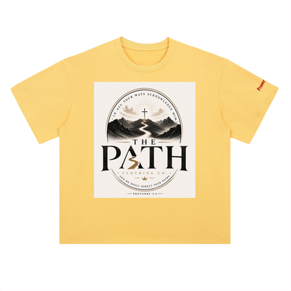 "The Path" Heavyweight Drop Shoulder Cotton T-Shirt