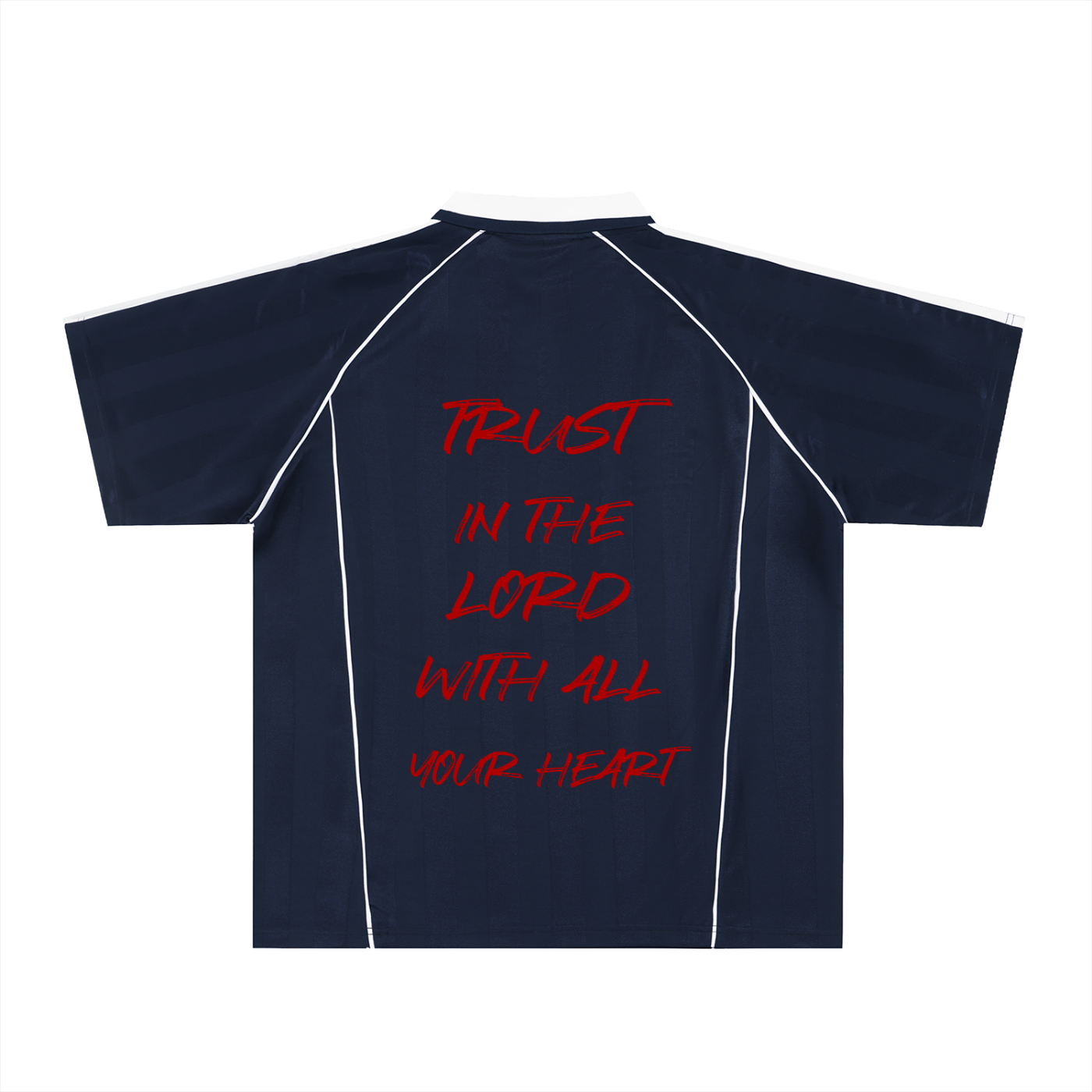 "T.I.G." Shadow Stripe Collared Soccer Jersey