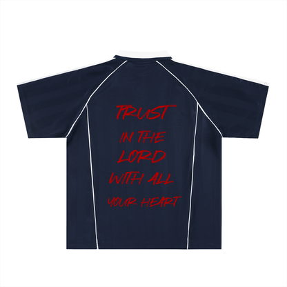 "T.I.G." Shadow Stripe Collared Soccer Jersey
