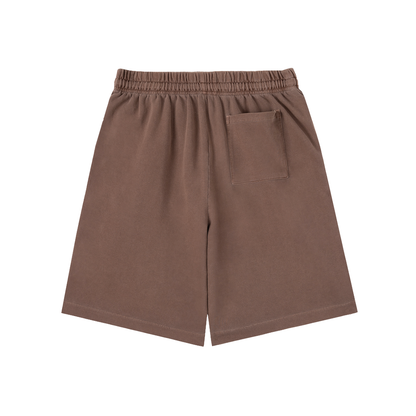 "T.I.G." Vintage Wash Cotton Shorts