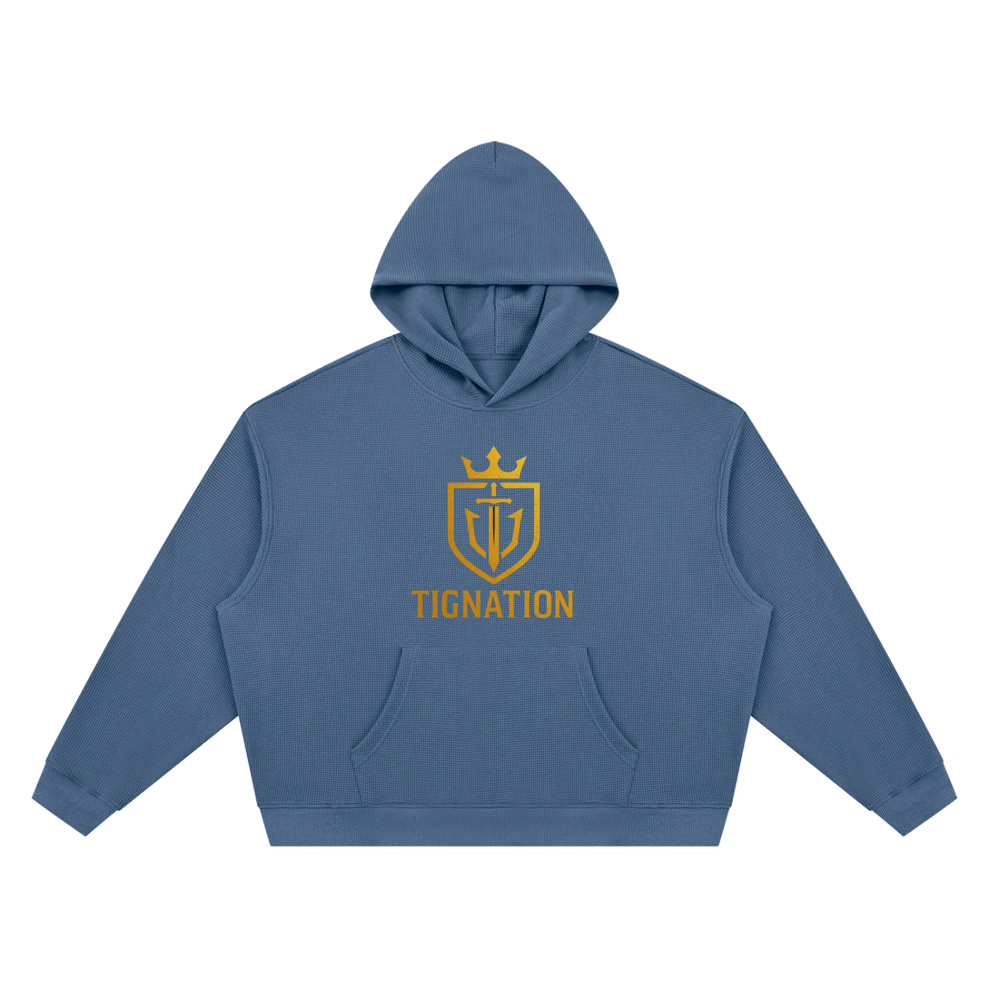 "T.I.G." Unisex Waffle Boxy Hoodie