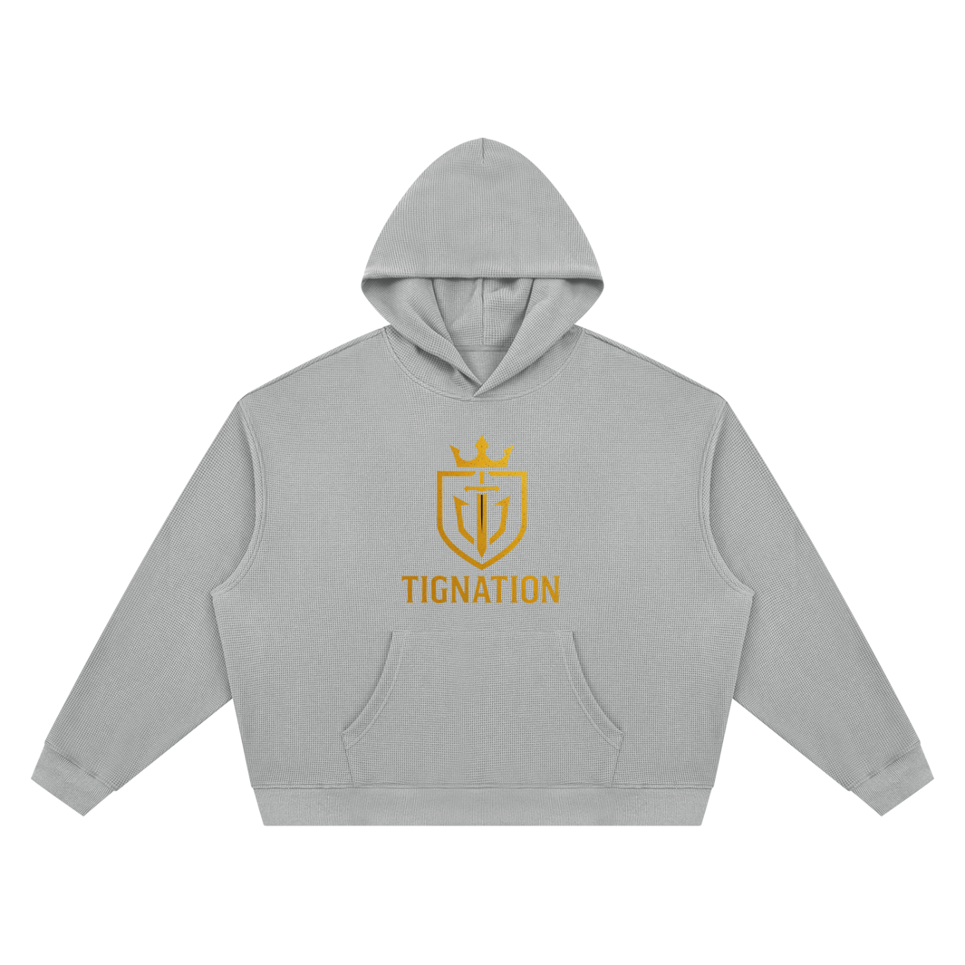 "T.I.G." Unisex Waffle Boxy Hoodie