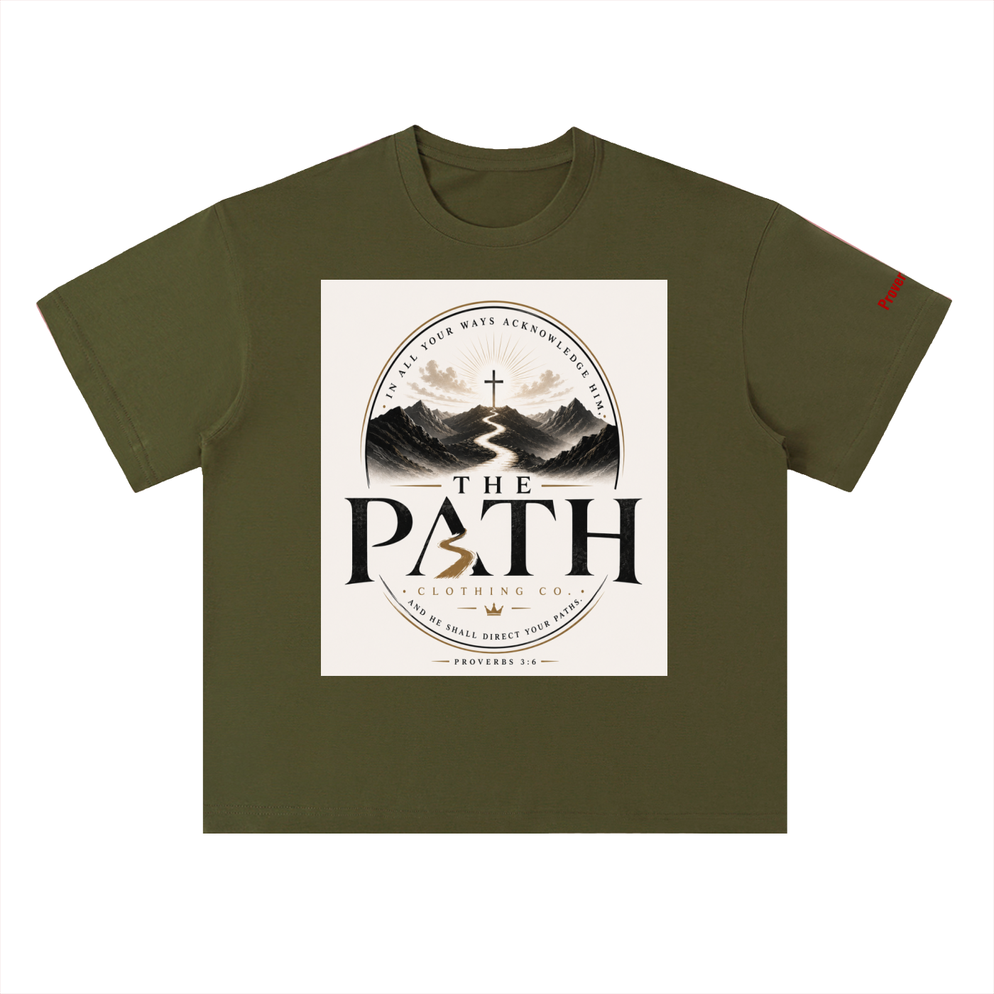 "The Path" Heavyweight Drop Shoulder Cotton T-Shirt