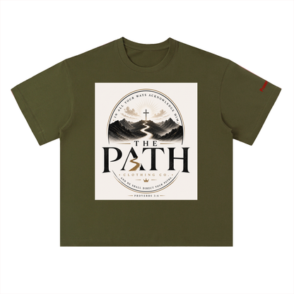 "The Path" Heavyweight Drop Shoulder Cotton T-Shirt