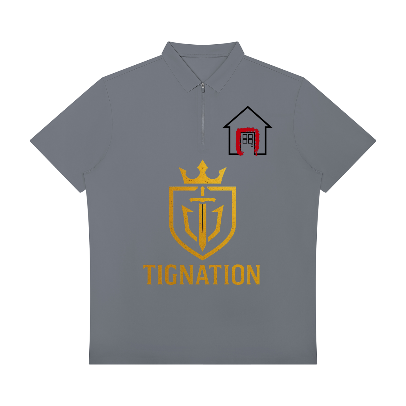 "T.I.G." Men's Quarter-Zip Performance Polo Shirt