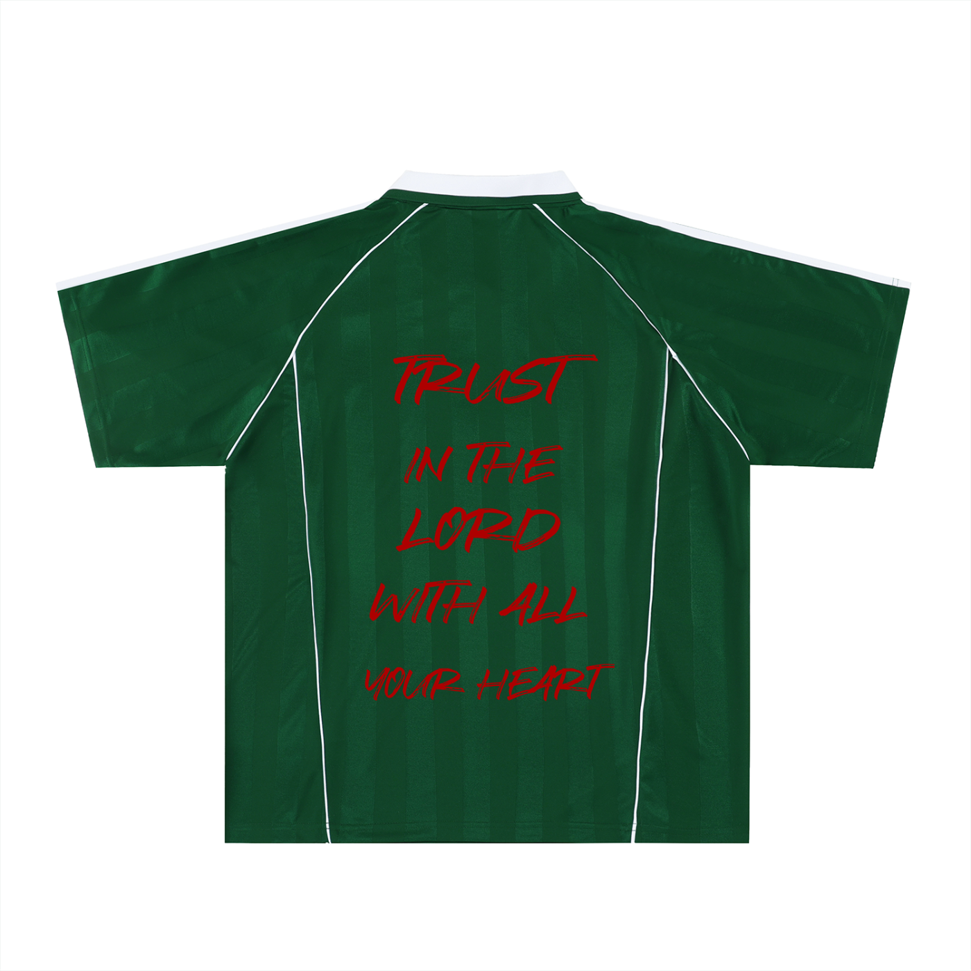 "T.I.G." Shadow Stripe Collared Soccer Jersey