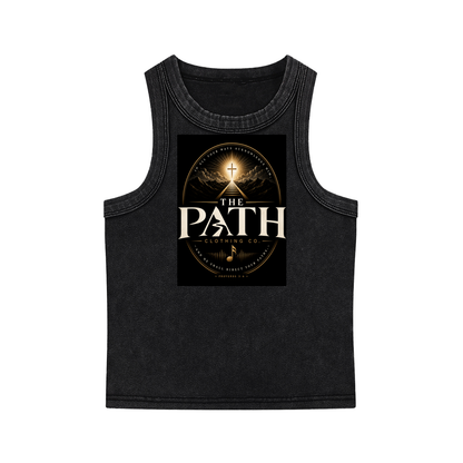 "The Path" Women's Snow Washed Tank Top