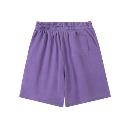 "T.I.G." Vintage Wash Cotton Shorts