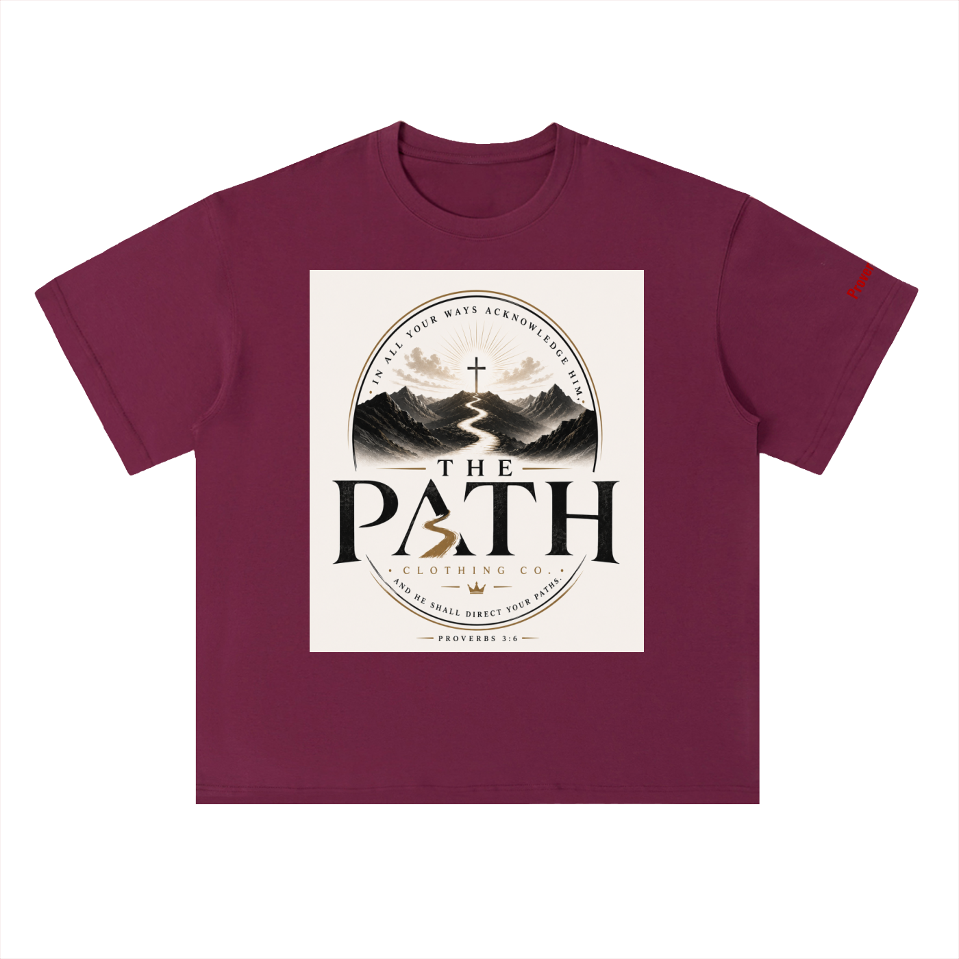 "The Path" Heavyweight Drop Shoulder Cotton T-Shirt