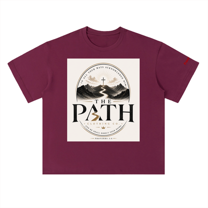 "The Path" Heavyweight Drop Shoulder Cotton T-Shirt