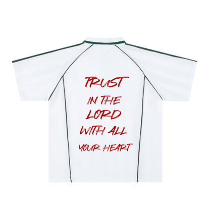 "T.I.G." Shadow Stripe Collared Soccer Jersey