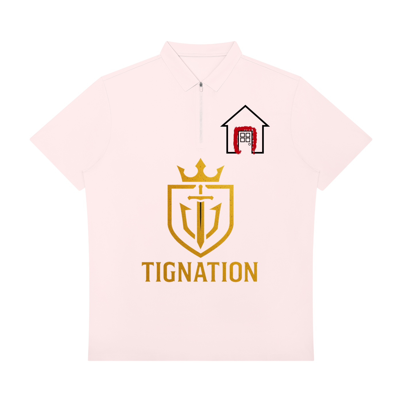 "T.I.G." Men's Quarter-Zip Performance Polo Shirt