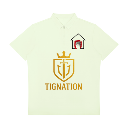 "T.I.G." Men's Quarter-Zip Performance Polo Shirt