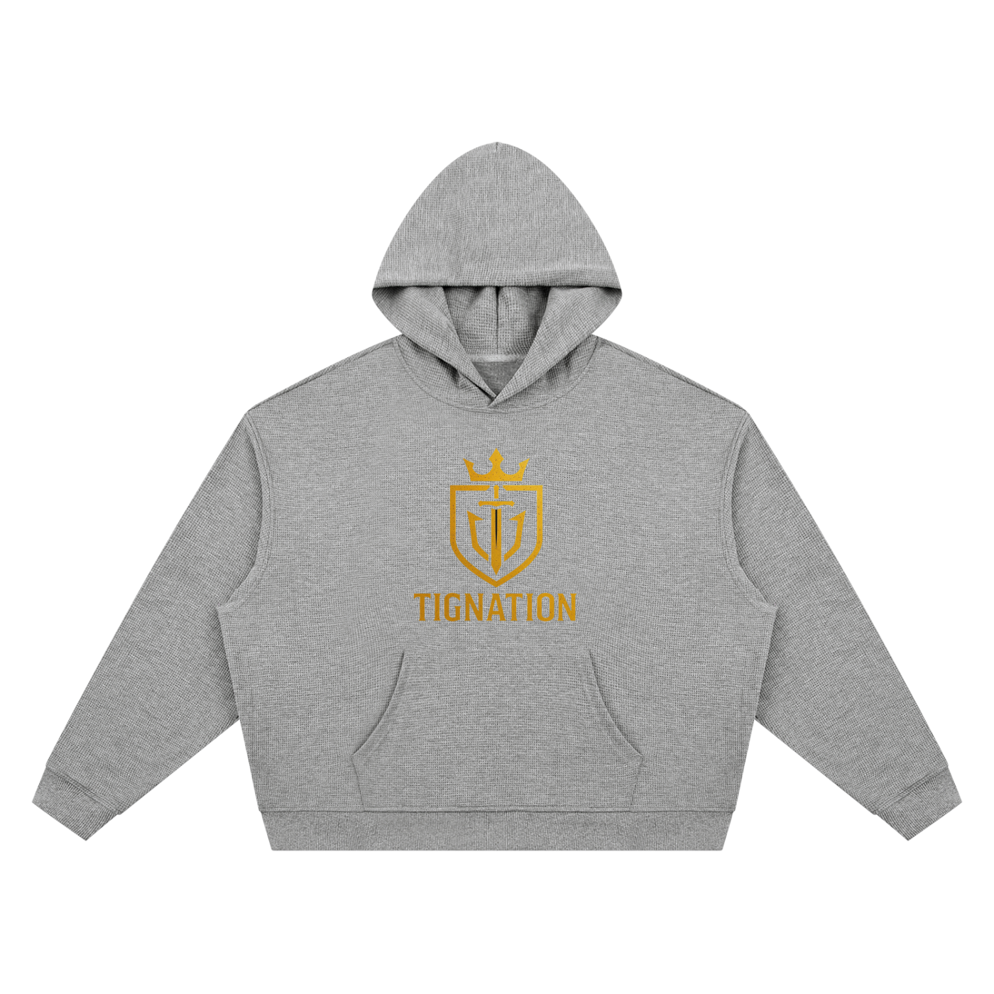 "T.I.G." Unisex Waffle Boxy Hoodie